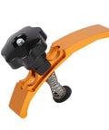 Solid 5-3/8 Inch Aluminum T Track Hold Down Clamps For Robust Bench Projects And Big Workpieces With Wide Clamping Range And Four Piece Set, detailed view of clamp