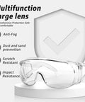 12 Pack Over Eyeglasses Safety Goggles With Anti Fog And Scratch Resistant Lenses ANSI Z87.1 with large lens illustration