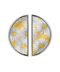 Dope Solid Cabinet Pulls Top Shelf Brushed Nickel Drawer Handles 3 Inch Center To Center 2 Pack with watercolor yellow daisies design.