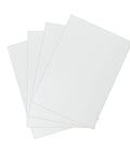 Ceramic fiber gasket sheets, four white 7 x 10 in, 1/8 in thick, front view