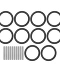 Pro Impact Socket 22-34mm 10 Piece Set With Rubber Ring And Locking Pin Kit For Heavy Duty Jobs And Tough Bolts That Really Hold Up rubber rings and pins