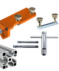Effortless Aluminum Extrusion Drill Jig For Straight Up Precision Tapping And Metal Projects Quick Setup With Universal Fit and tools