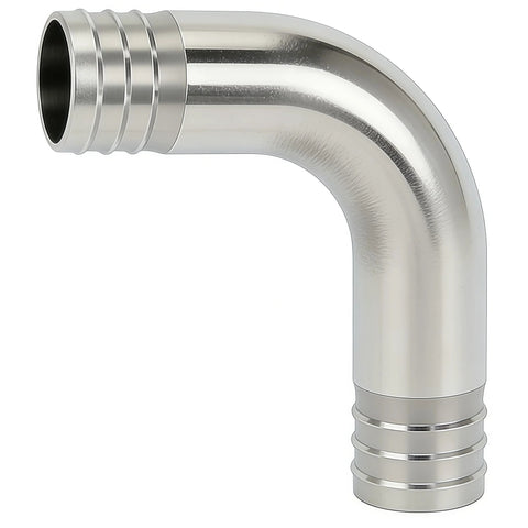 Closmos 304 stainless steel 90-degree elbow hose barb fitting, 3/4 in x 3/4 in