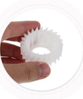 Washing Machine Clutch Replacement Plastic Gear Part With Ratchet For Washer Durable Plastic Material Easy Diy Install Smooth Operation Home Washer Repair Kit white gear held by hand