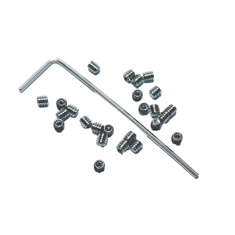 25 Pieces 2-56 X 3/32 Set Screws, 304 Stainless Steel Hex Socket Grub Screws, Allen Head, Includes 0.035 Inch Allen Wrench