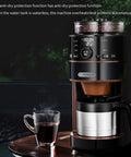 Dual Use Coffee Machine With Stainless Steel Filter For Coffee And Soy Flour 24 Hour Reservation Function displayed on a table