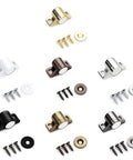 Heavy Duty Cabinet Door Magnets For Latch Closures in various colors with screws, strong magnetic catch for drawers, easy install, durable