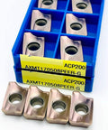 Ten Piece Internal Turning Tool Insert Set For CNC Lathe ACP200 AXMT170508G AXMT170508, Hard Alloy Tool Part displayed in blue case