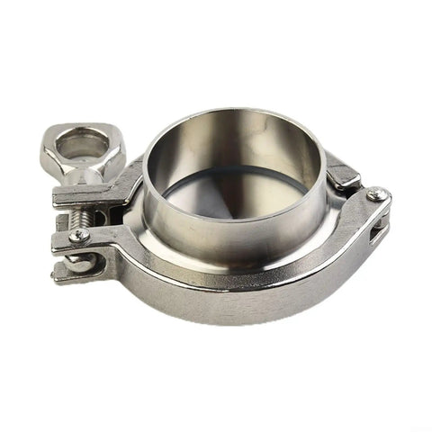 Premium 2 Inch Tri Clamp End Cap Kit Made From Durable SS304 Stainless Steel Includes Ferrule Weld Ring Gasket For Smooth Pipeline Systems Perfect For High Temp Fluids Up To 300 Degrees F., 2 inch SS304 tri clamp end cap with ferrule and gasket
