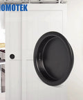 4 Pack Closet Door Finger Pull 1-3/4 Inch Black Easy Snap In Installation Fits 3/8 Inch Depth by 1-3/4 Inch Opening Hole