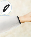 Close-up of Heavy Duty Waterproof Arm Sleeves For Adults Built Tough And Oil Resistant Elastic Long Arm Guards with secure cuffs.