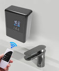Instant Tankless Electric Water Heater 4500W Wall Mounted Digital Display with remote control for hot water.