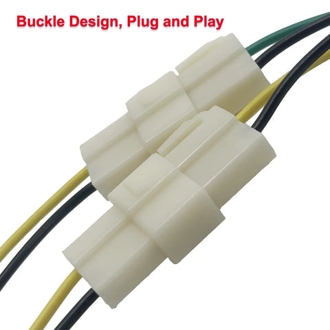 Plug And Play Ride On Car Motor Wiring Harness 6V 12V 24V 2WD Connector Cable Replacement For Gearbox Motors Easy Install Motor Controller Adapter For 380 390 540 550 775 Style Motors Durable And Safe