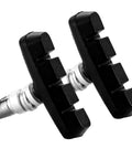 V-Brake Pads 55mm Set for Bikes, 2 Pairs Universal Brake Shoes Black, Durable Rubber Blocks with No Noise No Skid
