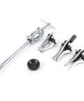 Heavy Duty 5 Piece Gear Bearing Puller Kit Slide Hammer Drop Forged Carbon Steel Locking 3 Jaw Design Fits 15 To 120mm Bearings on white background