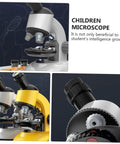 Kid Friendly Rotating High Definition Microscope For Boys And Girls Battery Not Included Educational Science Microscope Set