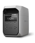 Delta 3 Classic Go-To Portable Power Station 1024Wh LiFePO4 Battery, 1800W AC Output, front view with display and ports