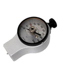 Top Shelf Digital Hardness Tester For Metals And Plastics With A Crisp Screen And Knockout Durability Built Tough For Factory Floor Quality Checks Giving Dead On Readings Every Single Time Model 411 Ready close-up view of dial face and handle.
