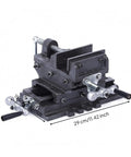 Upgrade Your Workshop Game With This Heavy Duty 6 Inch Bench Vise featuring a smooth cross slide mechanism and precision hand cranks.