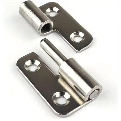Set Of 4 Detachable Hinges With Left Hand Lifting Sliding Joint Design Classic Durable Metal Hardware Quiet Soft Close Dampers For Cabinets