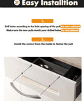 Installation guide for 10 Pack Brushed Nickel Cabinet Pulls 6.3 Inch Arch Twisted Silver Handles for kitchen cabinets.