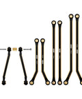 Brass High Clearance Four Link Set For SCX24 Gladiator Power Wagon Heavy Brass Links For Durability Lowers Center Of Gravity To Boost Stability Moves Links Away From Driveshaft To Prevent Rubbing Reduces Axle Wrap And Unwanted Steering For Smoother, 50mm 70mm 78mm links