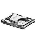 Compact Bike Multi Tool With Stainless Steel Bits, Alloy Side Plates, hex and torx bits visible, folded for portability