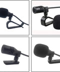 Car Audio Microphone For Head Unit With Three Point Five Millimeter Mic Input Aftermarket Microphone For Clear Voice On Bluetooth Enabled Car Radios Stereo GPS DVD Systems High Sensitivity Electret Condenser Low Impedance Anti Noise