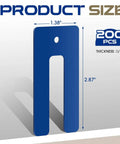 200 Pcs Horseshoe Tile Spacers U Shaped One Sixteenth Inch For Tile Leveling System Blue Levelers front view size details