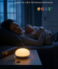 Baby Night Light For Nursery And Nighttime Feeds, Soft BPA Free Silicone lamp on bedside table, soft glow illuminating room