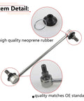 2Pcs Front Stabilizer Sway Bar Link Kit For Toyota Corolla And Matrix, Heavy Duty Suspension Replacement, Improves Handling And Ride Comfort, Fits 2003-2019 Corolla And 2003-2013 Matrix. Front sway bar link with neoprene rubber boot and threaded stud.