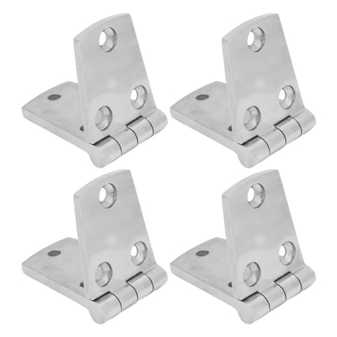 Four Piece Marine Door Hinges 102x38mm Stainless Steel Boat Hatch Hinges For Yacht Flush Mount Seamless Design Rustproof 316 SS