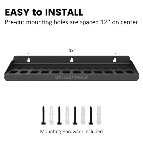 Pliers Holder Wall Mount Rack For Garage Workshop Or Shed The Go To Vertical Tool Organizer with mounting hardware included.