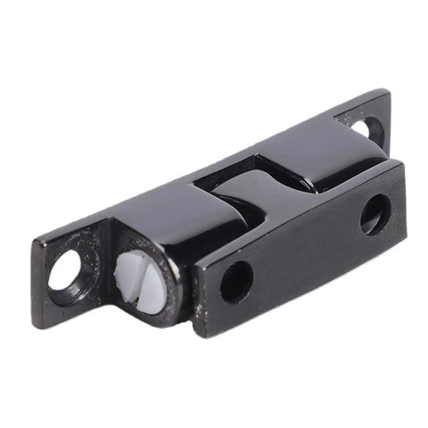 Heavy Duty Double Ball Cabinet Door Catch In Stainless Steel For Secure Wardrobe Drawer Latch With Adjustable Tightness Screwdriver Mechanism Made To Last And Work Perfectly Every Single Time, close-up view.