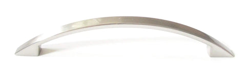 Solid Zinc Alloy Satin Nickel Cabinet And Drawer Pulls Set For Kitchen And Dresser, 6 Inch Long, modern classic curve