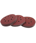 Ultra Smooth 5 Inch Sanding Discs With Hooks For Orbital Sanders, featuring 8 holes for dust suction, ideal for polishing surfaces.