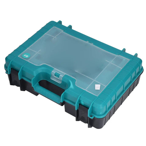 Electric Impact Wrench 1/2 Inch Drive Brushless Motor Delivering High Torque Up To 330Nm For Auto Repair Construction Home Diy Projects Includes Lithium Battery And One Button Direction Switch in a portable teal tool case.