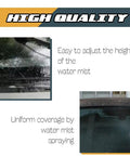 Front Windshield Washer Nozzle Replacement Kit For Most Cars With Fluid Hose And Connectors Replaces OEM spray detail