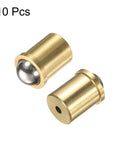 10 Pack Dope Brass Ball Point Spring Plungers 10x13mm Kit For Precision Positioning Beads Mini Ball Catch Latches For Doors Cabinets Furniture Mechanical Devices Clamps DIY Projects, 10 pcs brass spring plungers