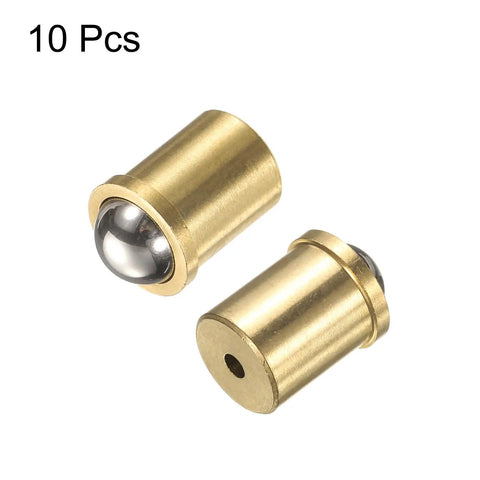 10 Pack Dope Brass Ball Point Spring Plungers 10x13mm Kit For Precision Positioning Beads Mini Ball Catch Latches For Doors Cabinets Furniture Mechanical Devices Clamps DIY Projects, 10 pcs brass spring plungers