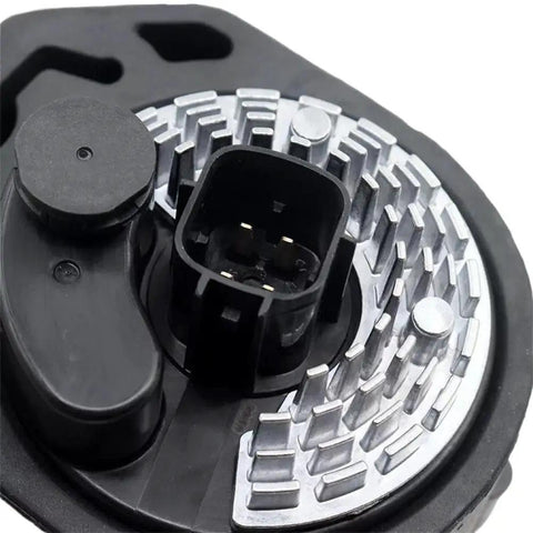Close-up of Heavy Duty Cooling Water Pump compatible with Nissan Leaf 2013 to 2017 and Q50 2014 to 2018, showing electrical connector.
