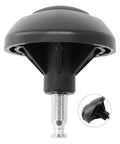 Omni wheel replacement for Lefant robot vacuum, black plastic wheel on metal threaded shaft