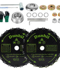 Heavy Duty 9 Inch Brush Cutter Blade Kit With 20 Teeth Metal Blades For Weed Eater Trimmer With 1 Inch Arbor Adapter For Stihl Dual Pack