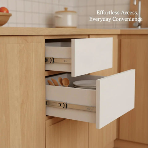 Open drawers with full extension stainless steel side mount drawer slides for cabinets and furniture let you reach the back easily with a smooth glide built to last 1 pair.