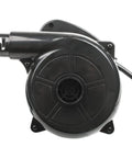 1000W Electric Hand Dust Blower With Blazing Fast Airflow And No Sweat Grip For Quick Keyboard Cleanup And Badass Desk Maintenance Every Single Day, top view of black blower motor.