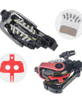 Heavy Duty Aluminum Alloy Disc Brake Kit For Electric And Mountain Bikes Featuring Dual Piston Hydraulic Calipers close-up view showing components and design.