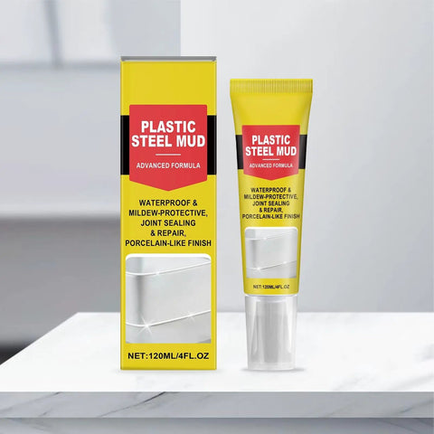No Sweat Quick Dry Heavy Duty Ceramic Sealant For Bathroom Kitchen Window Door Repair Fast Curing Waterproof Filler Easy Apply Sleek Finish Pro Grade Protection tube and box on marble surface