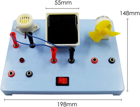 Solar Cell Demonstration Kit With PV Materials For Renewable Energy Learning Hands On Solar Power Experiments And Easy Setup Science Education Tool For Classrooms, 198mm board