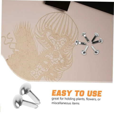 100 Piece Doll Joints Puppet Craft Kit For Kids And Grownups Scrapbook Fasteners And Split Pins For DIY Projects shown with decorative design