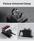 Flexible Fixture Clamp For CNC Laser Marking Machines Universal Tooling Fixture Claw 30x79MM SUS Stainless Steel 6MM Pin 21MM Stroke Anodized Aluminum Shell Heavy Duty 70 Pound Load Capacity Model T Clamp 01